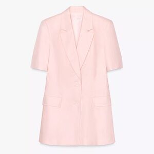 Zara Light Pink Short Sleeve Blazer
